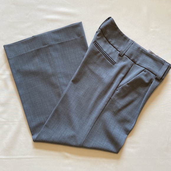 Alice + Olivia Wide Leg Gray Pants - Size 0 - Picture 1 of 2